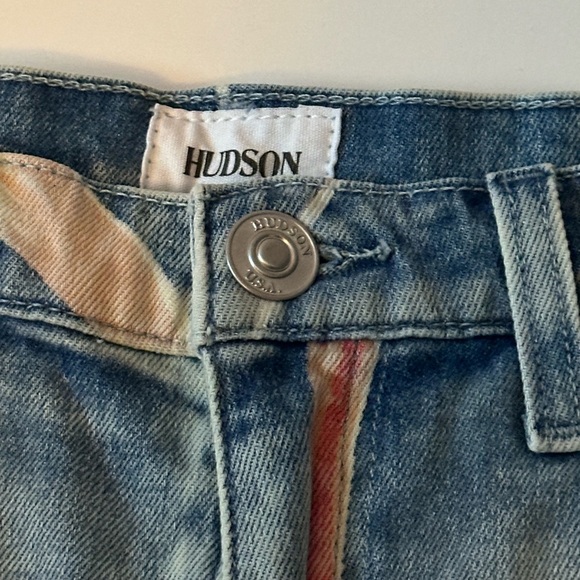 HUDSON Women's Blue Floral Print Cut Off Shorts Size 27 - Picture 2 of 5